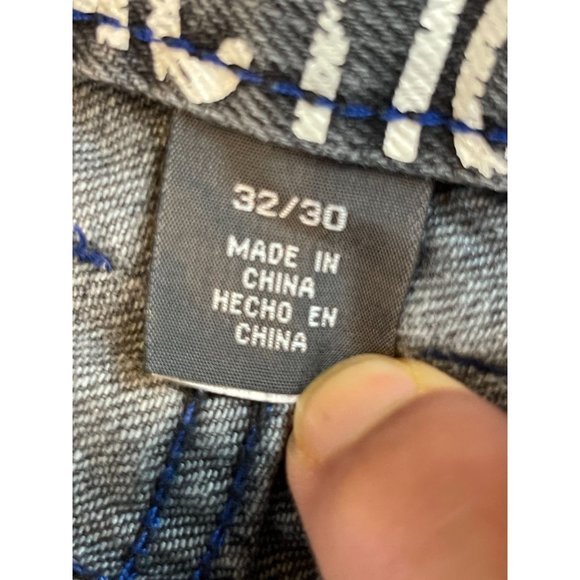 Kenneth Cole Reaction Womens Jeans Super Slim Straight Leg Black Size 32x30 - Picture 7 of 12